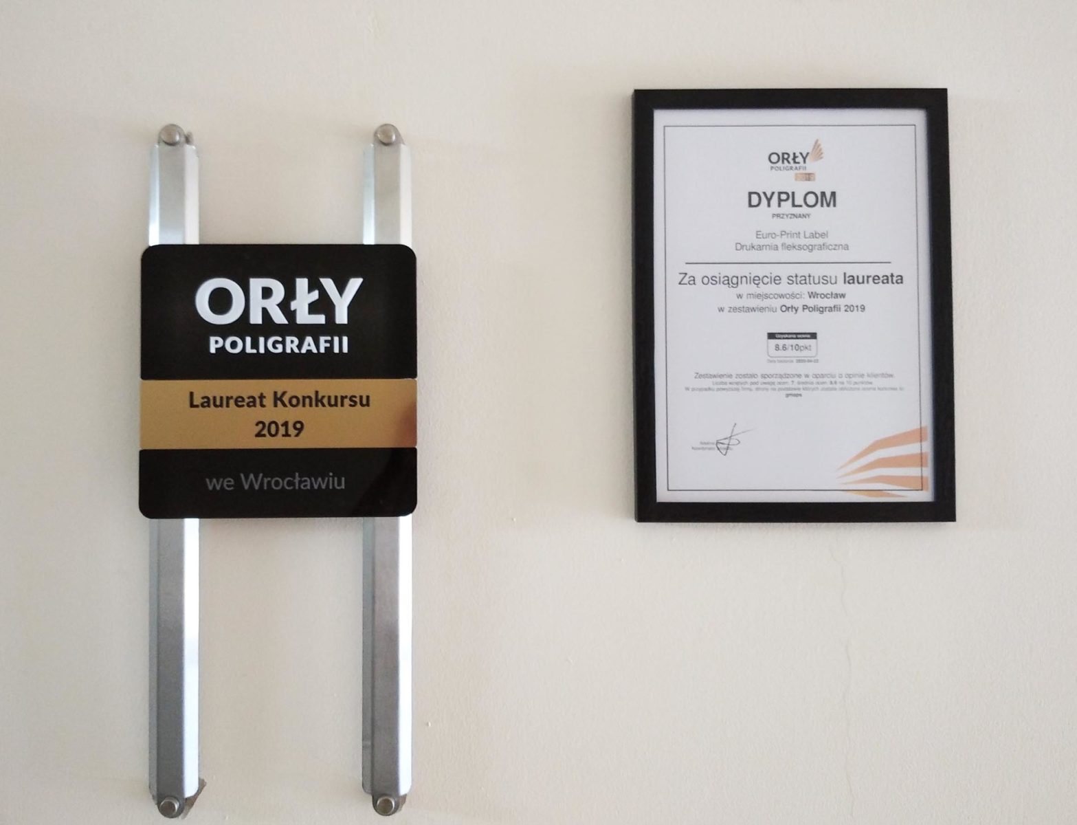 orly-poligrafii orły polografii dla Euro-Print Label